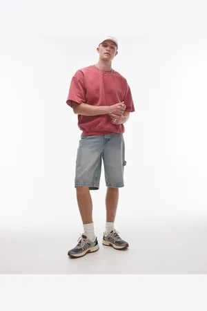 Topman Vintage wash short sleeve sweatshirt in