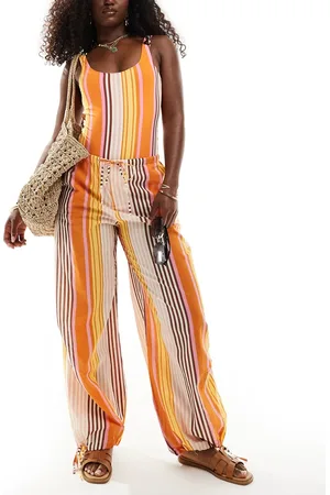 MANGO Striped co-ord trousers in