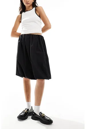 ASOS Cotton bubble midi skirt in