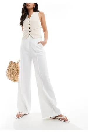 Pimkie Tailored front seam wide leg trousers in