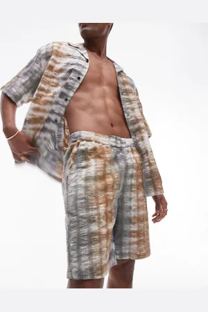 Topman Co-ord seersucker tie dye shorts