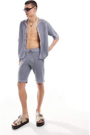 COLLUSION Knitted shorts co-ord in light