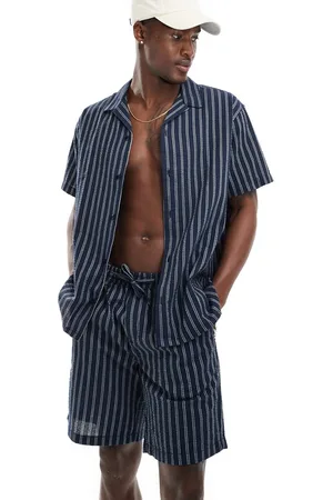 JACK & JONES Co-ord seersucker short in stripe