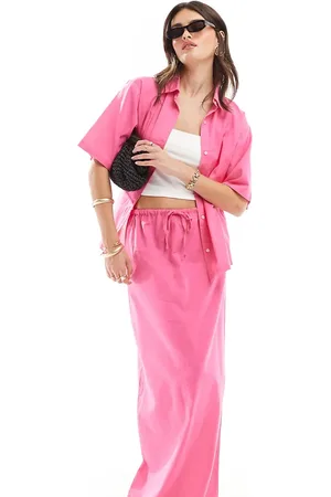 Esmée Esmee linen maxi beach skirt co-ord in bright