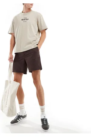 JACK & JONES Linen mix pull on short in