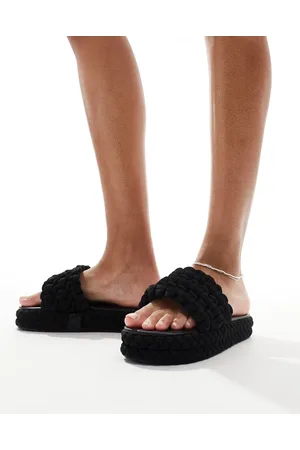Public Desire Hattie woven flat slider in