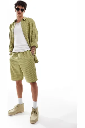 COLLUSION Co-ord tailored shorts in check