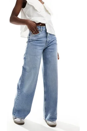 Object Western detail straight leg jeans in medium