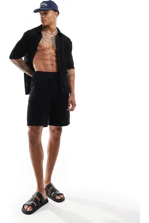 Sixth June Co-ord crochet shorts in