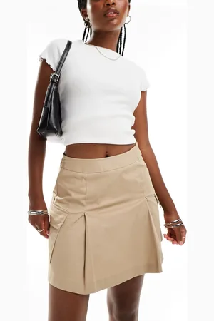 New Look Cargo utility mini skirt in tan