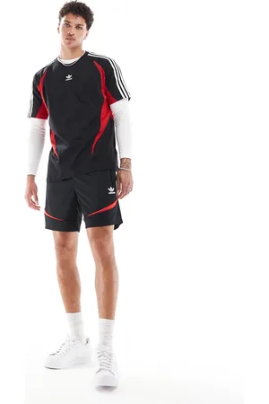 adidas Street shorts in and red