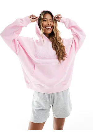 Kaiia Oversized logo hoodie in baby