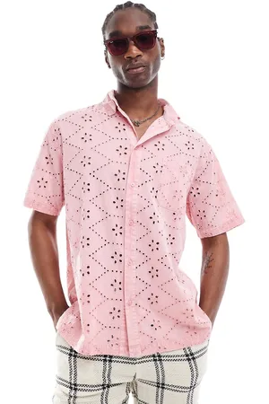 Reclaimed Short sleeve broderie shirt in
