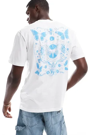 Only & Sons Oversize t-shirt with butterfly back print in