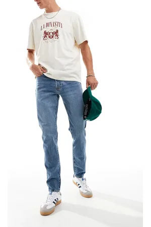 Abercrombie & Fitch 90s slim fit jeans in mid wash