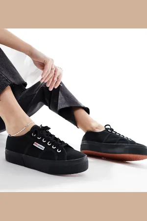 Superga 2790 flatform trainers in canvas
