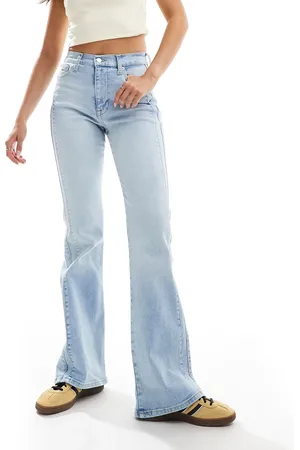Tommy Hilfiger Slyvia high rise flare jeans in light wash