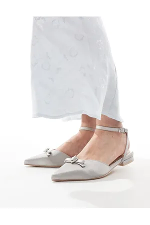 Be Mine Bridal Indi bow flat shoes in
