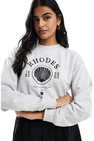 Cotton On Cotton On Rhodes graphic boxy crew sweatshirt