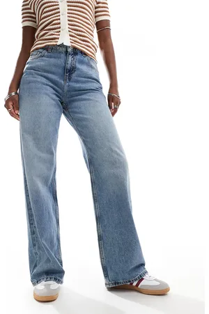 Monki Naoki low rise loose fit baggy jeans in dessert