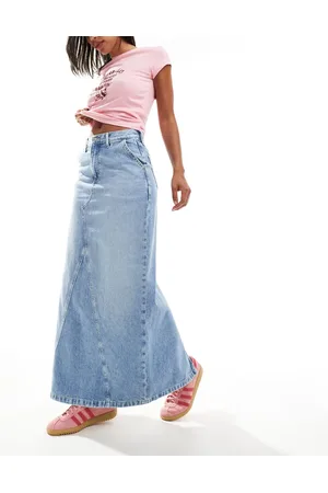 Tommy Hilfiger Claire denim maxi skirt in light wash