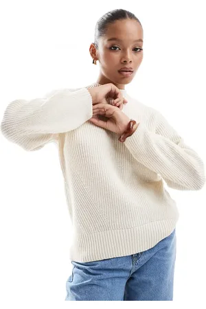 SELECTED Femme jumper with oversized sleeves in cream