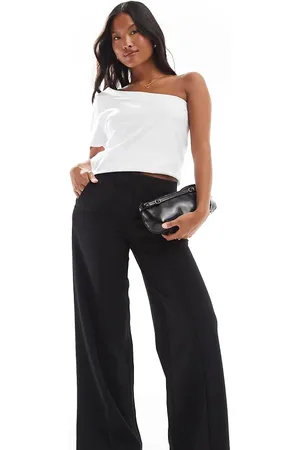 JDY High waist trouser with front seam detail in