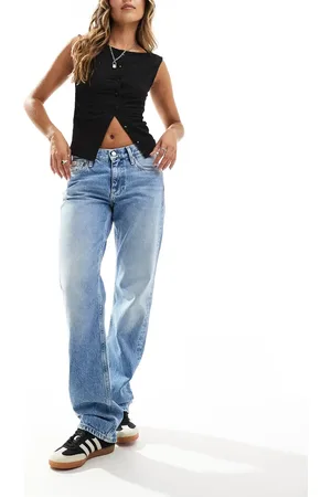 Calvin Klein Low rise straight leg jeans in light wash