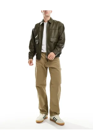 JACK & JONES Loose fit carpenter trouser in beige