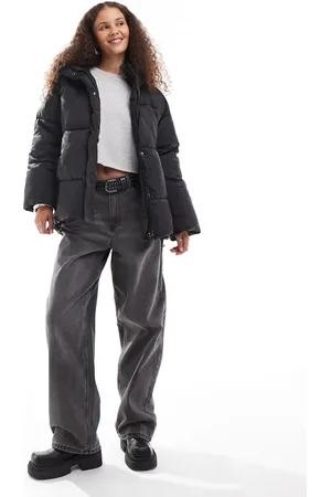 Monki Oversized padded coat in