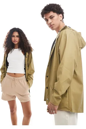 Rains 12010 waterproof short jacket in khaki