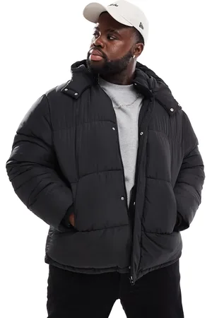 ASOS Puffer jacket with detachable hood in
