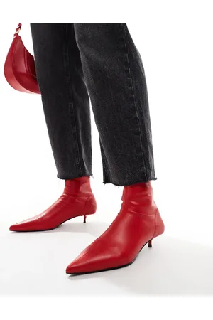 ASOS Rhiannon extreme kitten heel sock boots in