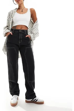 Dickies Madison double knee relaxed fit denim jeans in washed