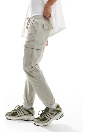 Pull&Bear Cargo trouser in stone