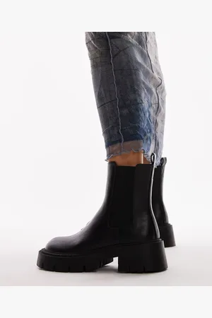 Topshop Lucas chunky chelsea boots in
