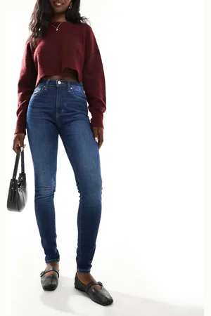 Tommy Hilfiger Slyvia high rise skinny jeans in dark wash