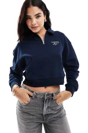 Tommy Hilfiger Boxy half zip sweatshirt in
