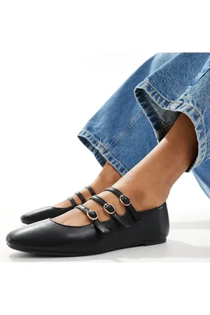 New Look Triple strap ballet flat in