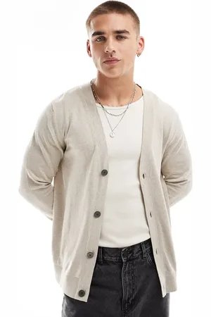 JACK & JONES Light weight cardigan in beige