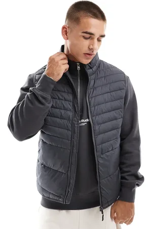 JACK & JONES Packable padded gilet in dark