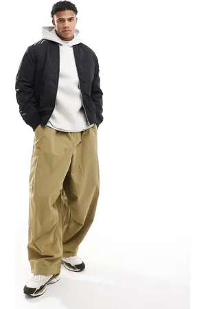 JACK & JONES Bomber jacket with pockets in khaki