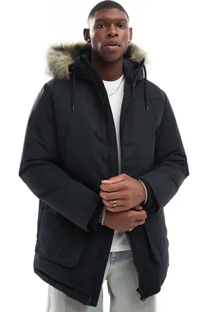 JACK & JONES Parka with detachable fur hood in
