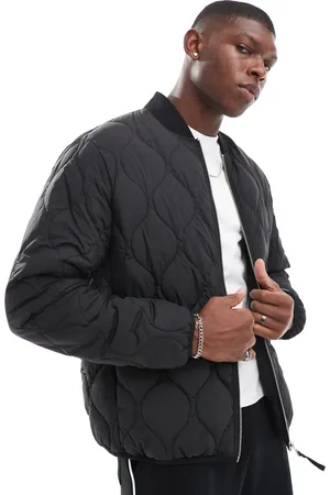 JACK & JONES Quilted bomber jacket in