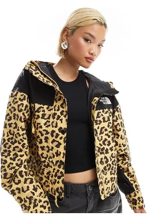 The North Face Reign On waterproof jacket in leopard print exclusive to ASOS