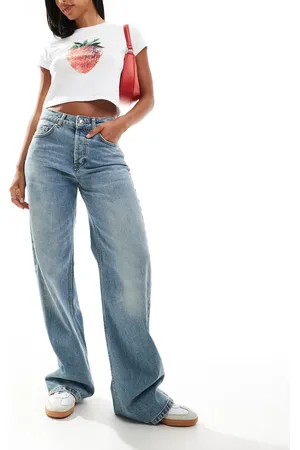 HUGO BOSS 937 wide leg denim jeans in lightwash