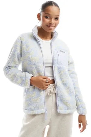 Columbia West bend print full zip II in snowdrift highland tonal