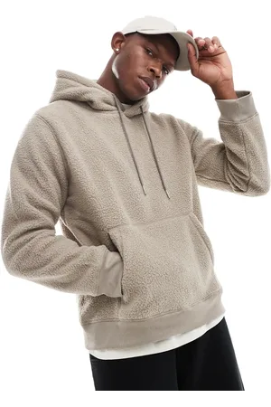 Only & Sons Teddy hoodie in beige