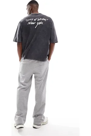 Only & Sons T-shirt with New York print in washed