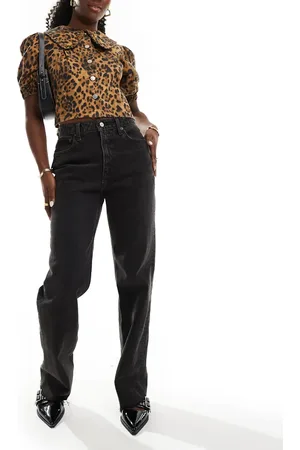 Abercrombie & Fitch Curve Love 90s relaxed high rise jeans in washed